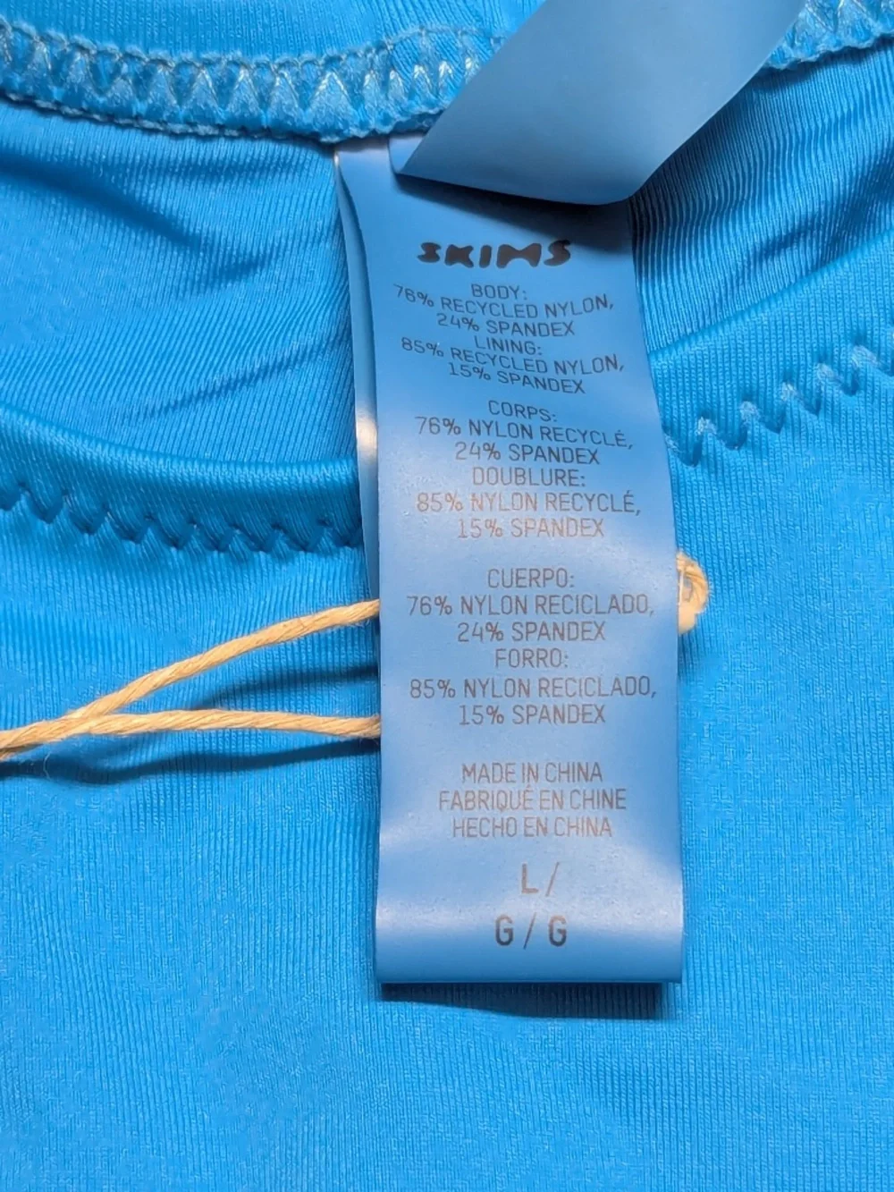 NWT Skims Recycled Swim Strapless Monokini - Size Large